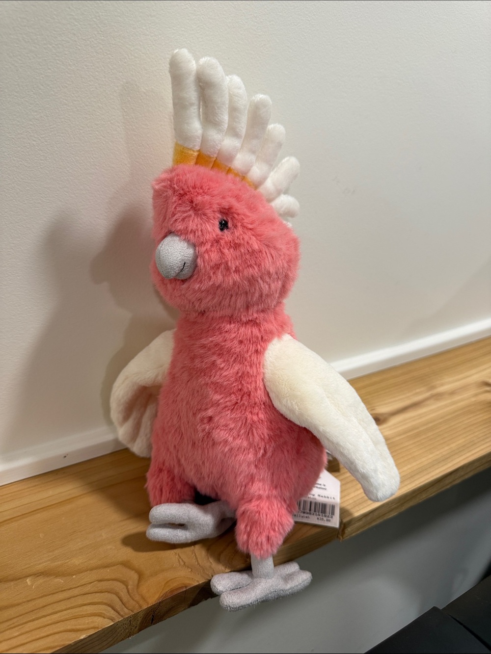 NWT Jellycat Swuawkatoo Retired Limited Edition Pink Cream Cockatoo Plush